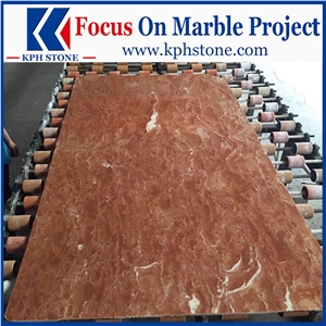Bulacan Red Marble Lobby Columns for Hotel