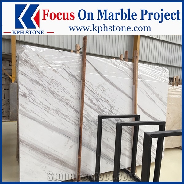 Drama Semi White Marble Slas&Tiles Floor Design
