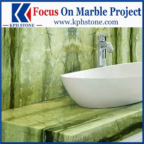 Green Agate Marble Bathroom Vanity Tops Decor
