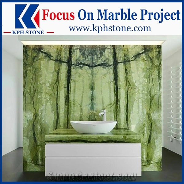 Green Agate Marble Bathroom Vanity Tops Decor