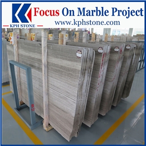 Grey Wood Grain Marble Slabs