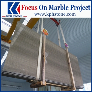 Grey Wood Grain Marble Tiles for Hotel Bathrooms