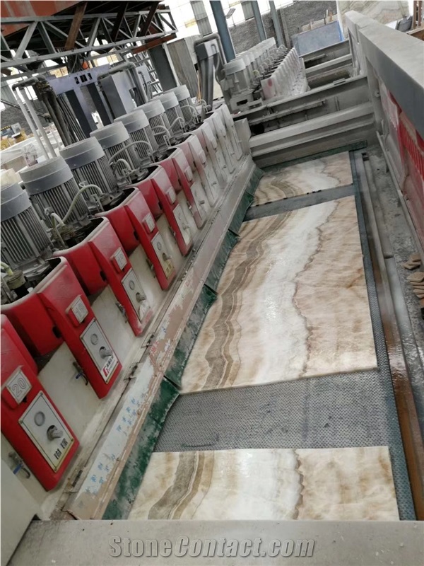 Ivory Onyx Corridor Wall Tiles&Slabs for Hotel Jen