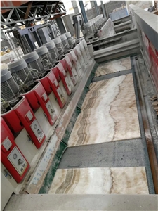 Ivory Onyx Corridor Wall Tiles&Slabs for Hotel Jen