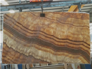 Ivory Onyx Corridor Wall Tiles&Slabs for Hotel Jen