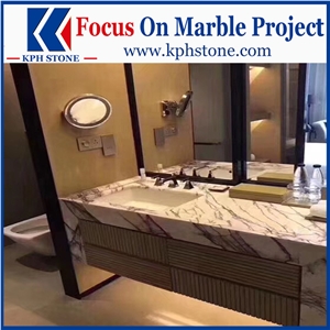 Milas Lilac Dark Marble Bath Tops for W Hong Kong