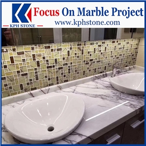 Milas Lilac Dark Marble Bath Tops for W Hong Kong