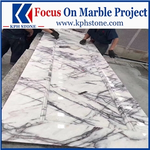 Milas White Marble Bathroom Vanity Countertop&Tops