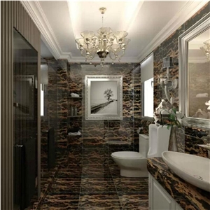 Nero Portoro Vena Larga Marble Slabs for Projects