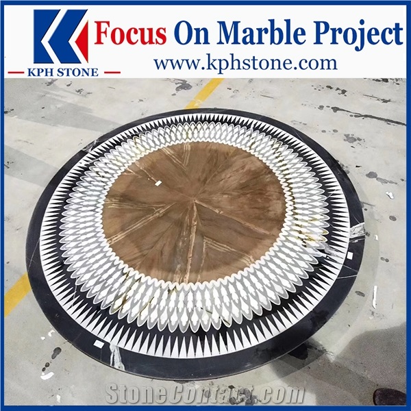 Nero Tunisi Marble Lobby Waterjet