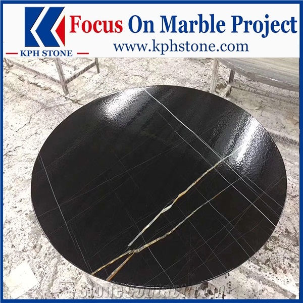 Nero Tunisi Marble Restaurant Table Tops