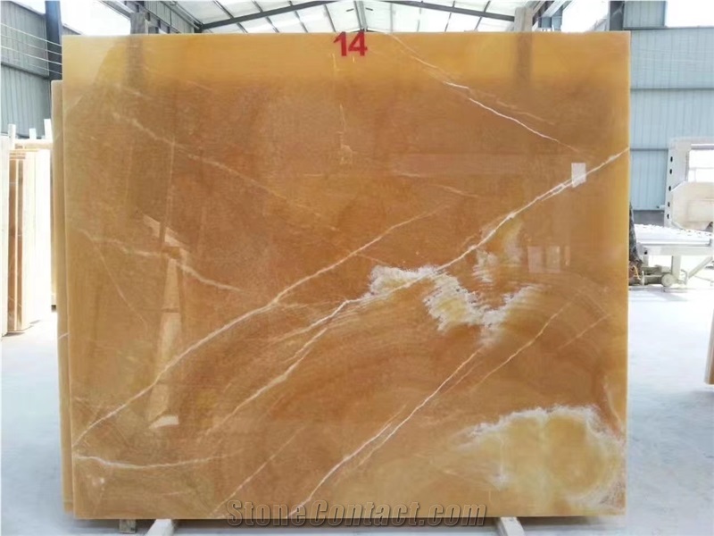 Orange Bubble Onyx Background Tiles&Slabs