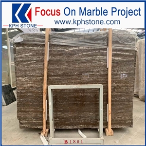 Persian Silver Travertine slab for Flooring