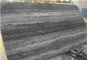 Persian Silver Travertine slab for Flooring