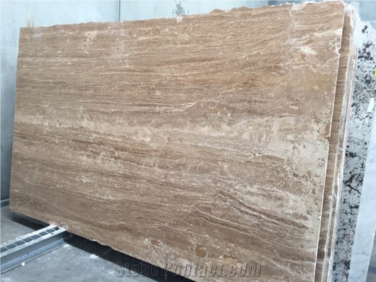 Persian Silver Travertine slab for Flooring