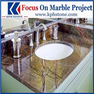 Rain Forest Green Marble Kitchen Countertops&Tops