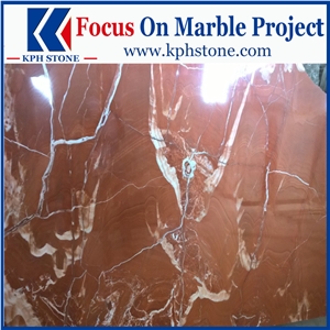 Rosso Francia Semiclassico Marble Slabs
