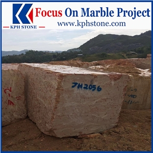 Tea Rose Classical Marble Lobby Bottom Columns
