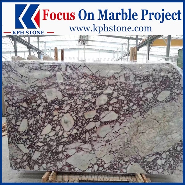 Violet Purple Marble Wall Steps for All Seasons