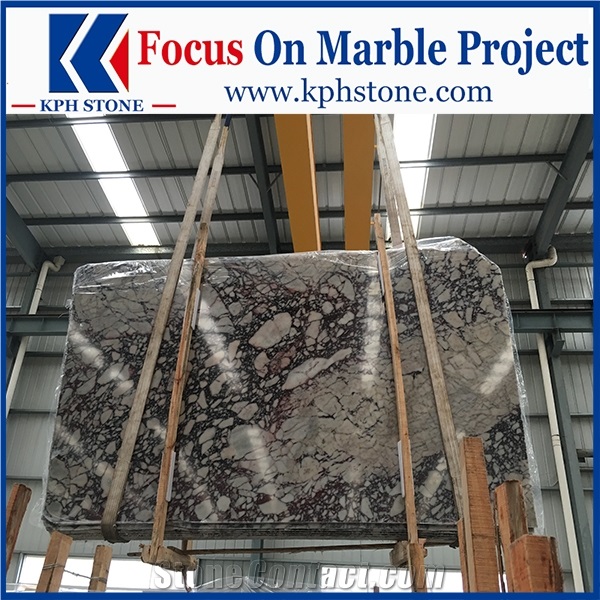 Violet Purple Marble Wall Steps for All Seasons