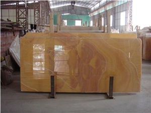 Wall Decoration Orange Onyx Transparent Slab