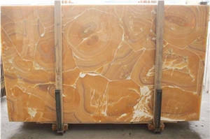 Wall Decoration Orange Onyx Transparent Slab
