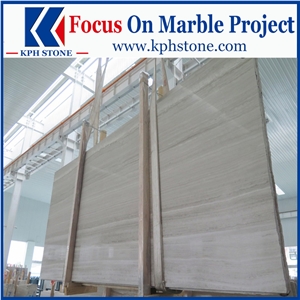 White Wood Serpegiante Marble Slabs and Tiles