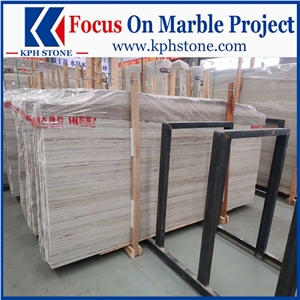Wood Grain White Marble Floors&Walls&Tiles&Slabs