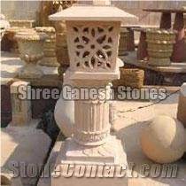 Camel Dust Sandstone Lamps, Garden Lanterns