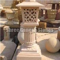 Camel Dust Sandstone Lamps, Garden Lanterns