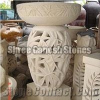 Camel Dust Sandstone Lamps, Garden Lanterns