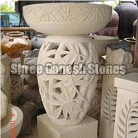 Camel Dust Sandstone Lamps, Garden Lanterns