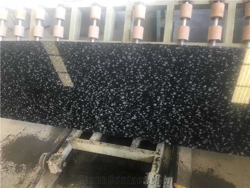 Coin Black Granite Slabs