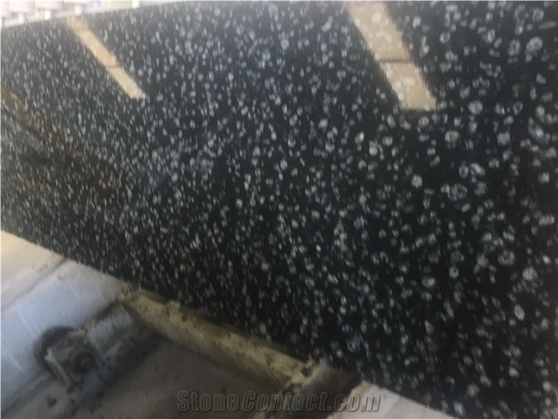 Coin Black Granite Slabs