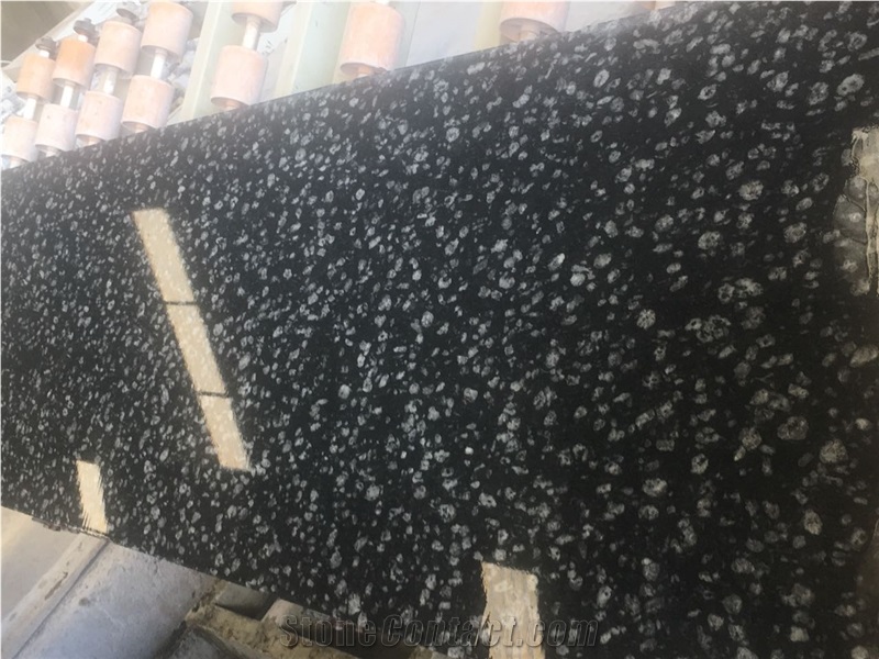 Coin Black Granite Slabs