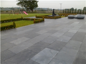 Kota Black Limestone Paving Stone