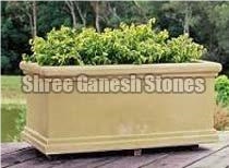 Modak Yellow Sandstone Garden Planters
