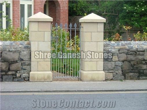 Sandstone Garden Gates Pillars