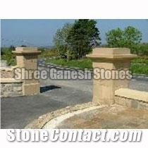 Sandstone Garden Gates Pillars