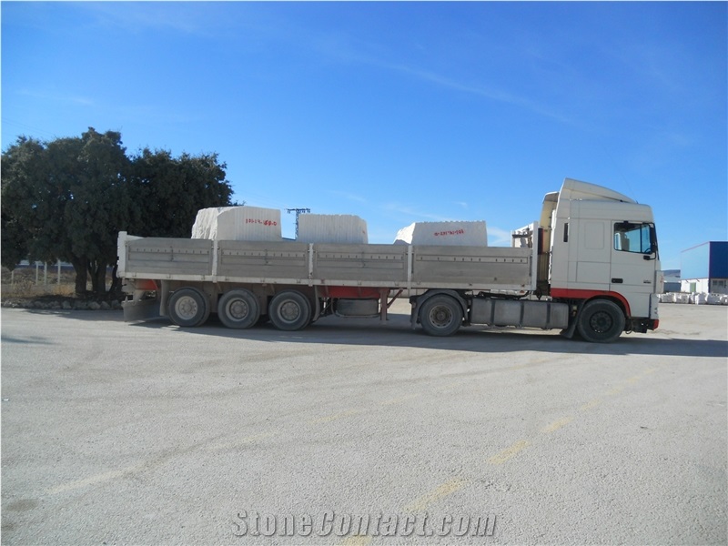 White Fossil Limestone-Sea Shell Limestone Blocks