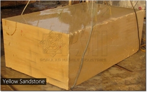 Yellow Sandstone Blocks Natural Stone Block