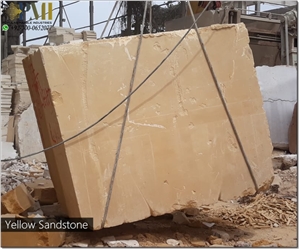 Yellow Sandstone Blocks Natural Stone Block