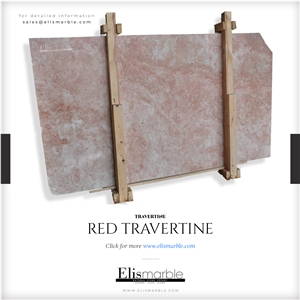 Red Travertine Slabs