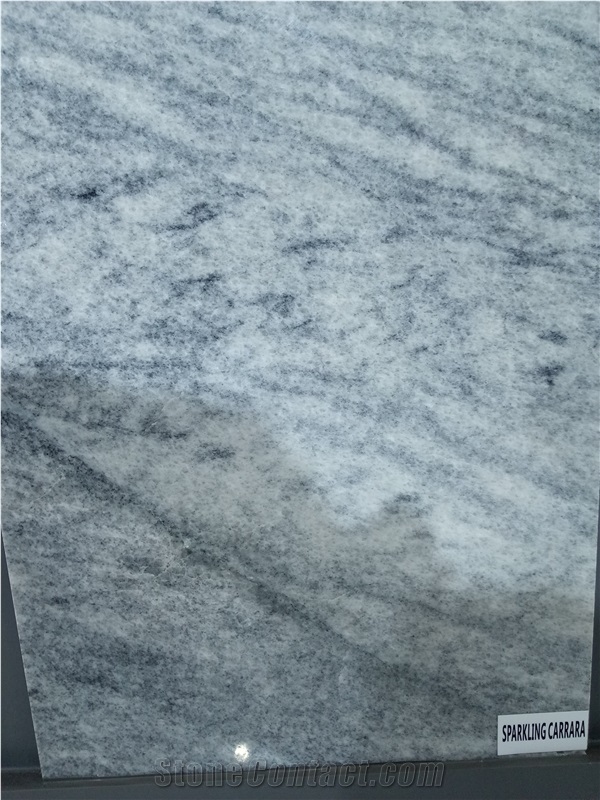 Sparkling Carrara Marble Tiles