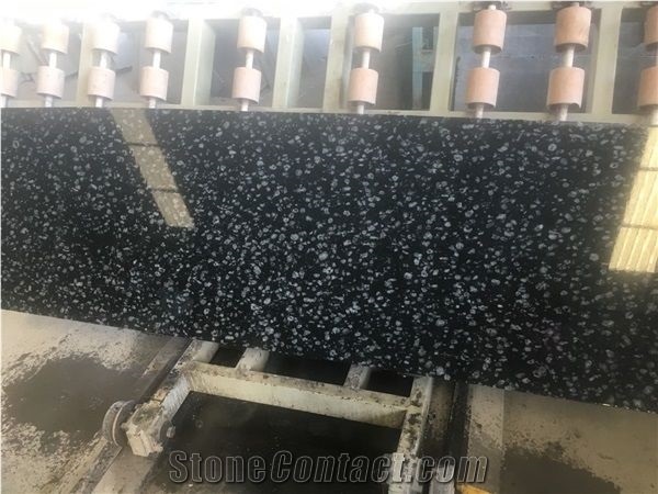 Coin Black Granite Slabs