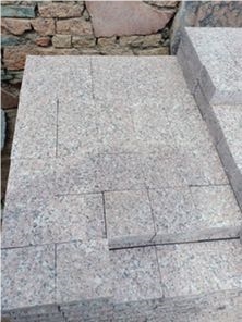 Rosy Pink Granite Cobbles