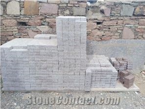 Rosy Pink Granite Cobbles