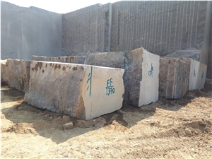 Tan Brown-Pit-2, Tan Brown Granite Block
