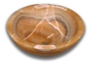 Sunset Onyx Round Vessel