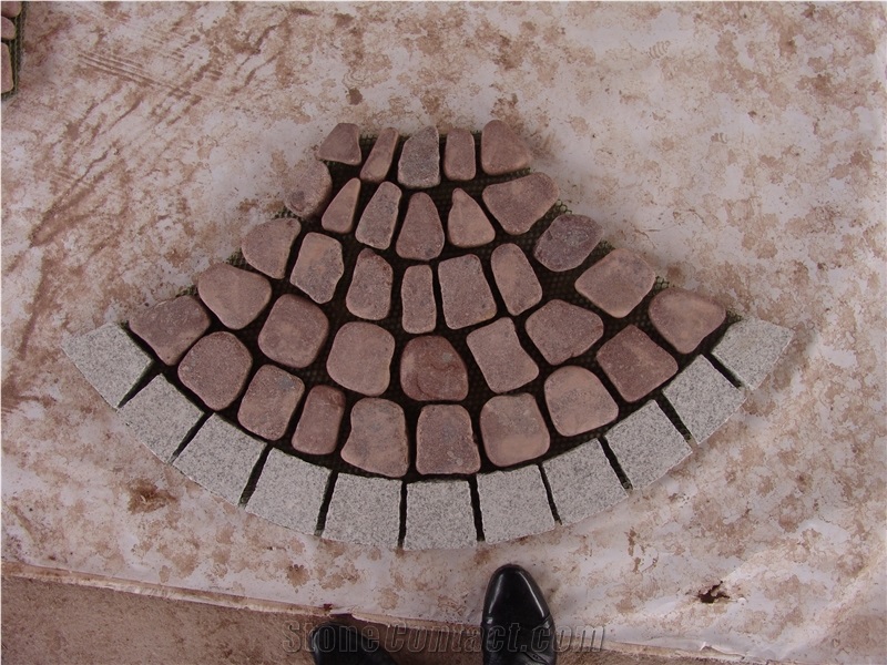 Red Porphyry Cube Stone & Pavers
